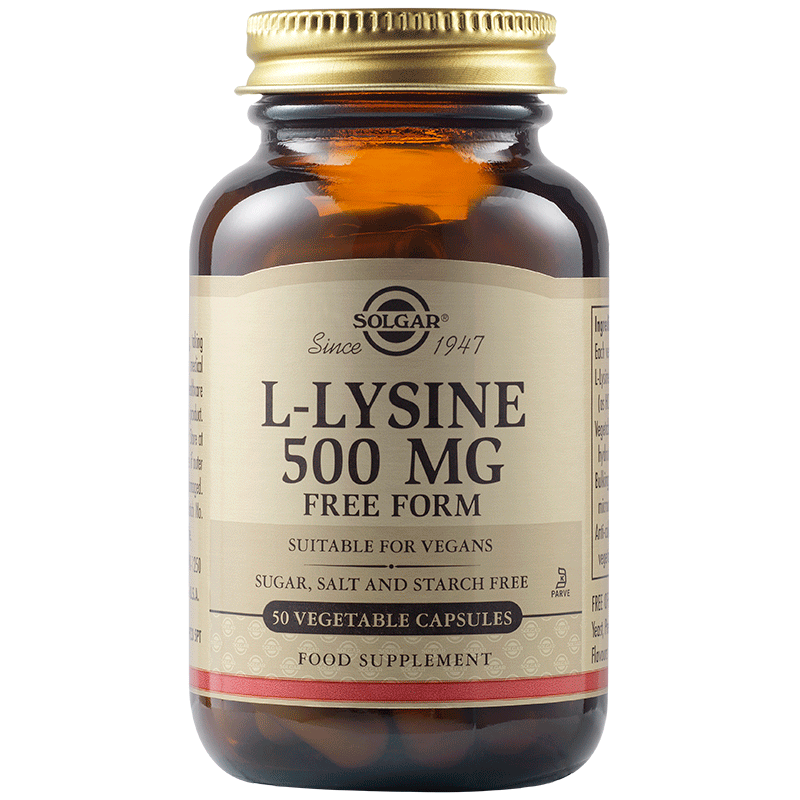 L-лизин 500 mg веган капсули - 50 броя | Solgar BG